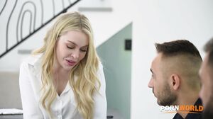Petite Blonde Social Media Tutor Haley Spades Turns Latest Lesson Into DP Threesome's Cam show and profile