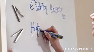 Emily Pink, Horny Latina Teacher Enjoys A Threesome With DP In 4K's Cam show and profile